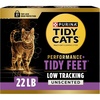image:imagePurina Tidy Cats Performance Plus Feet Unscented Low Tracking Clumping Odor Control Kitty Litter  22 lb Box